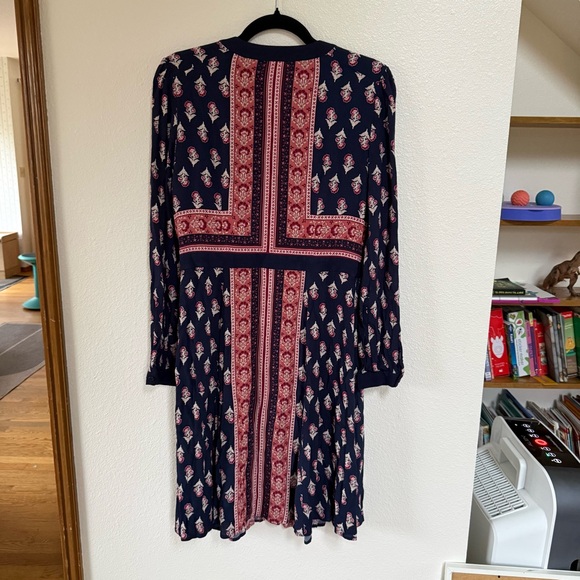 Gal Meets Glam Carlene Wood Block Print Dress Size 6 - Picture 3 of 4